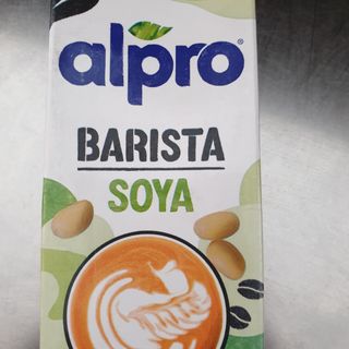 Café descafeinado con leche de soja (8 oz.)