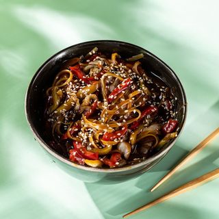 ბრინჯის ატრია ბოსტნეულით