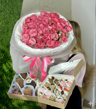 მარწყვი შოკოლადში ნაკრები მამაკაცისთვის 25 ცალი