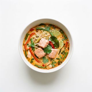 Tom Yum z łososiem