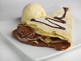 Crêpe primavera con Nutella