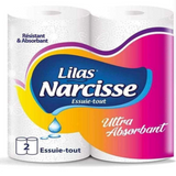 Papier Essuie Tout- Lilas Narcisse- Par Pièce