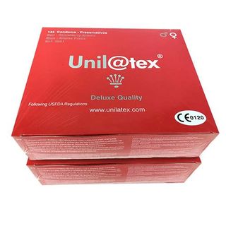 Promoción 2 Cajas De Preservativos Unilatex Rojo Fresa X144 Cada Uno