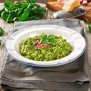 Risotto Verde con Spinaci e Parmigiana