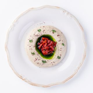 Крем-хумус з запеченим перцем