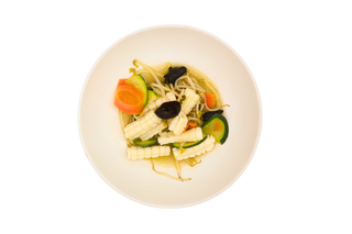 180. Calamari con verdure