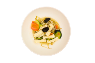 180. Calamari con verdure