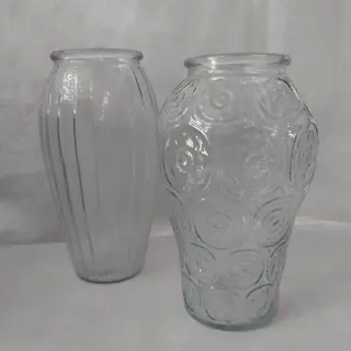 Jarrón Cristal  09*25Cm.