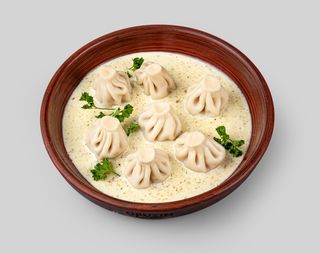 Мини хинкали с курицей...