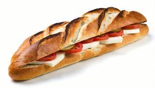 Panino con pomodoro a fette