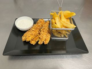 Pui crispy maxi+cartofi prăjiți 