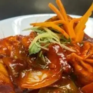 Pork chilly momo