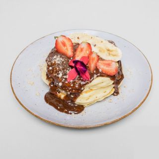 Pancakes z kremem ferrero