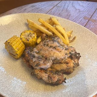 Pollo marinado a la brasa