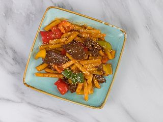 Фри с мясом (350г)