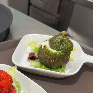 Bubango Relleno De Crema De Queso Y Cebolla Caramelizada