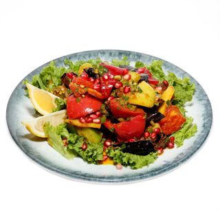 ბადრიჯანი პომიდორთან ერთად