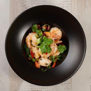 Langostinos rebozados con pimienta de Sichuan