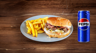 Ćevap burger + Pepsi 0,33l