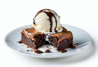 Brownies & ice cream