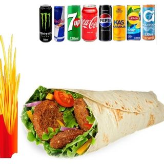 Menú Dürüm Falafel +Patatas +Bebidas