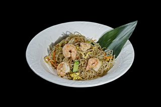 Spaghetti di soia con verdure