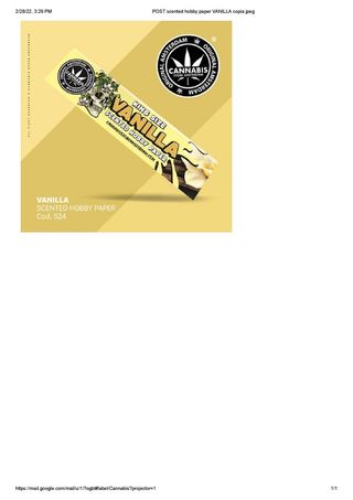 Vanilla scented Hobby paper