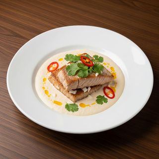 Tuna fish in coconut sauce