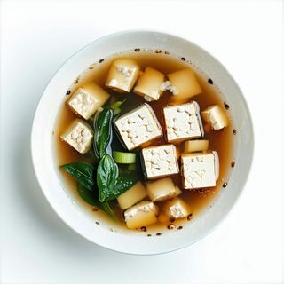 Zuppa di soia con toufu