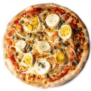 Pizza Mediana Salmón (30 Cm.)