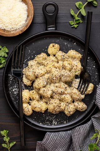 Gnocco di patate cacio e pepe