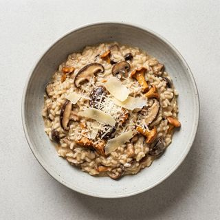 Risotto De Setas Con Parmesano