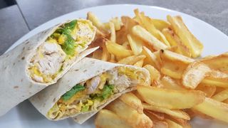 Chicken wrap con patate