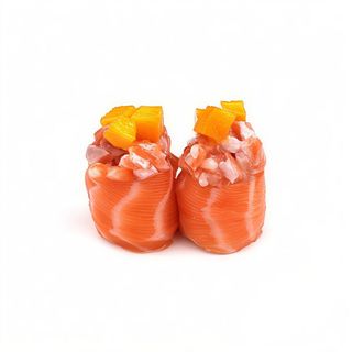 Gunkan salmão e manga (2 unid.)