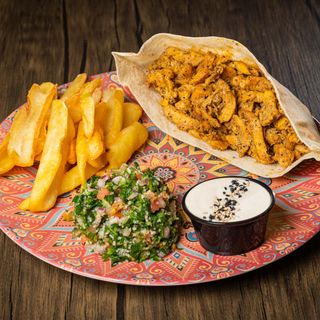 Shawarma de Pollo al Plato