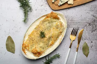 Zapečene palačinke sa piletinom i gorgonzolom 500g