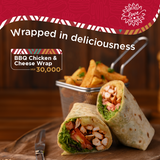 BBQ Chicken and Cheese Wrap