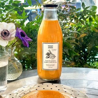 1L Crema de Zanahoria con jengibre y leche de coco
