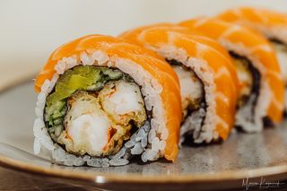Orange dragon roll