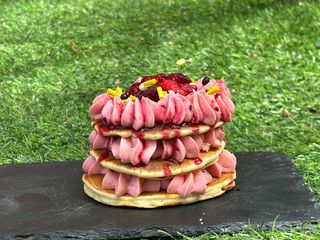 Malina cake variego Američka palačinka