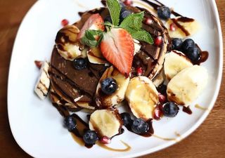 PROTEINOWE PANCAKES Z FIT DŻEMEM