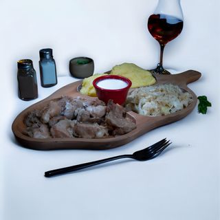 Pomana porcului cu mujdei si mamaliguta