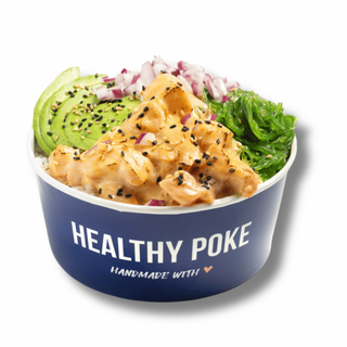 Healthy Flamed Salmon Bowl