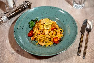 Tagliatelle cu somon