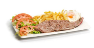 Plato Combinado De Presa Ibérica De Bellota, Huevo y Patatas