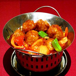 58 Pollo Con Salsa Agridulce