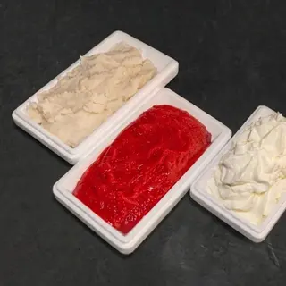 Vaschetta di granita 750 g con panna