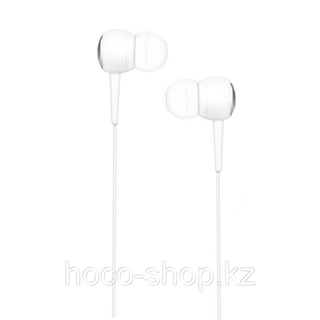 Проводные универсальные наушники-вкладыши M19 Hoco, White 