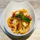 Penne Crevettes Et Parmesan