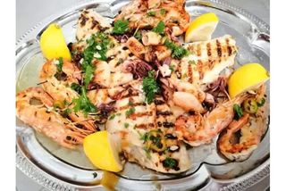 Grigliata mista di pesce* con verdure grigliate